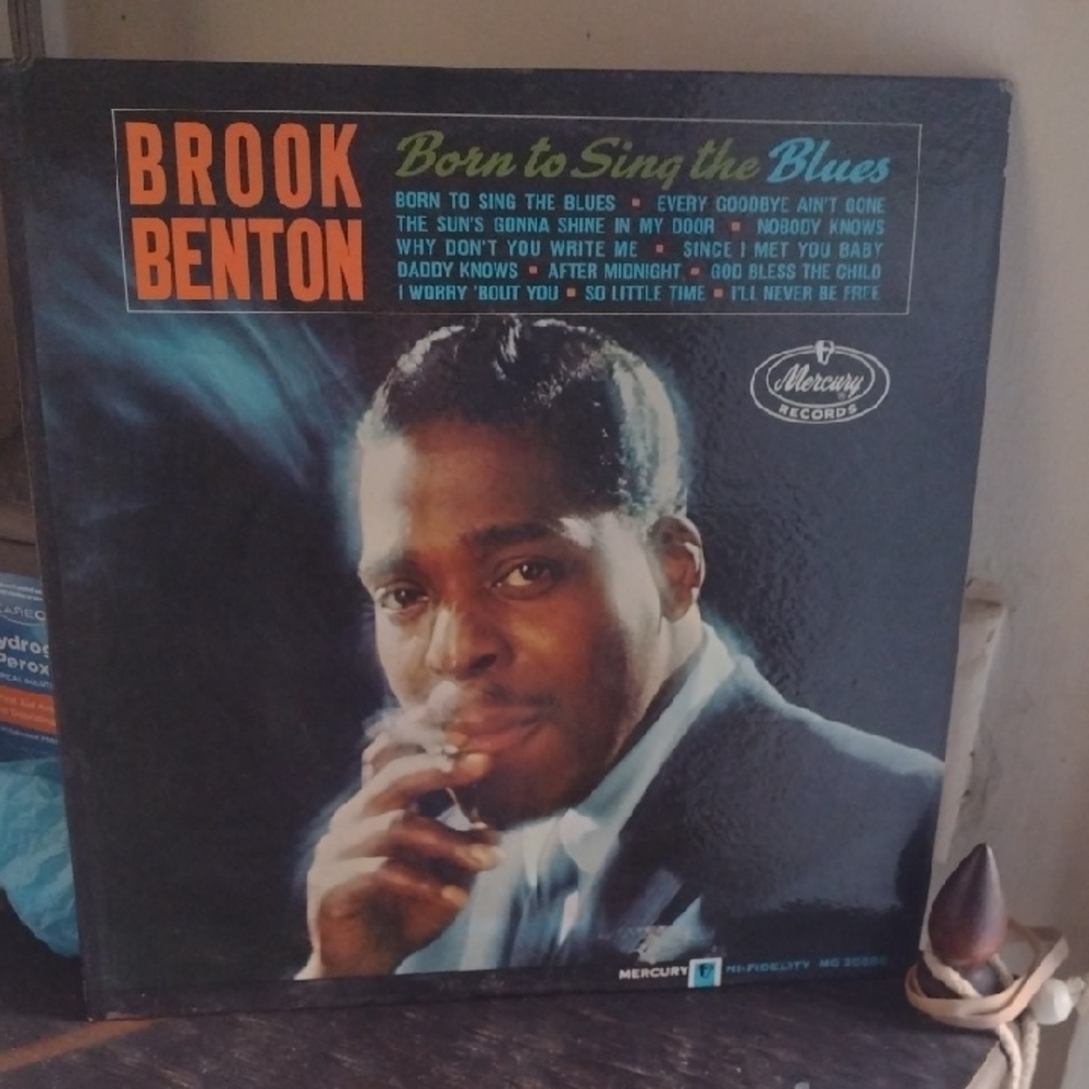Brook Benton Autographed Vinyl Record - Born to Sing the Blues